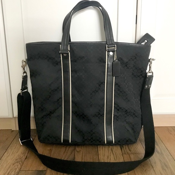 Authentic Coach Monogram Tote Handbag - Picture 1 of 8